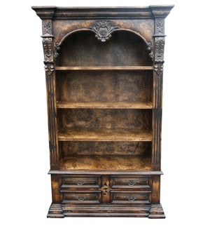 CARVED LARGE BOOKCASE